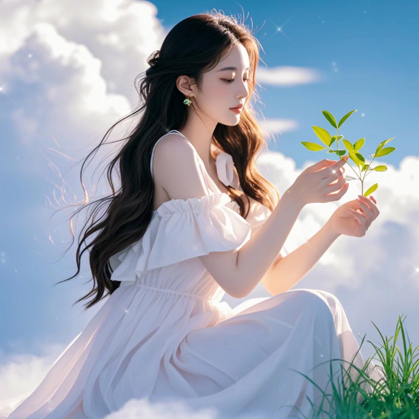 美女头像甜美卡通_美女图片微信头像