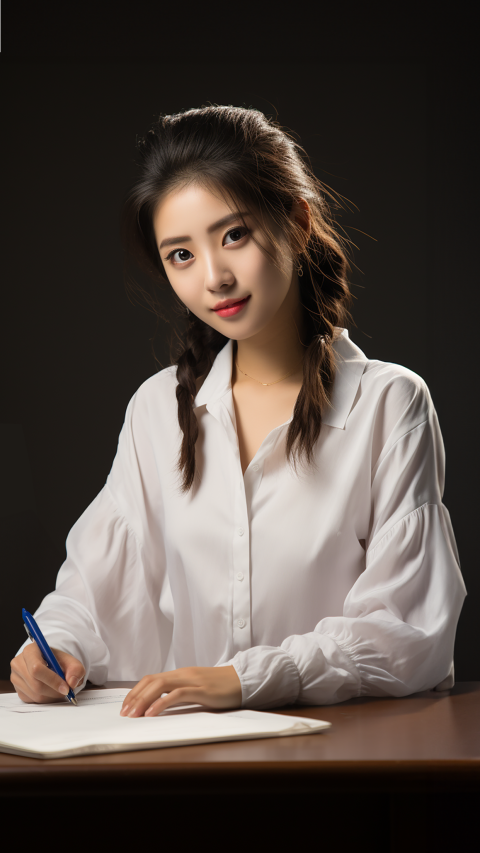 古力娜扎蓝色衣服白色裙子美女壁纸_美女壁纸电脑壁纸4k