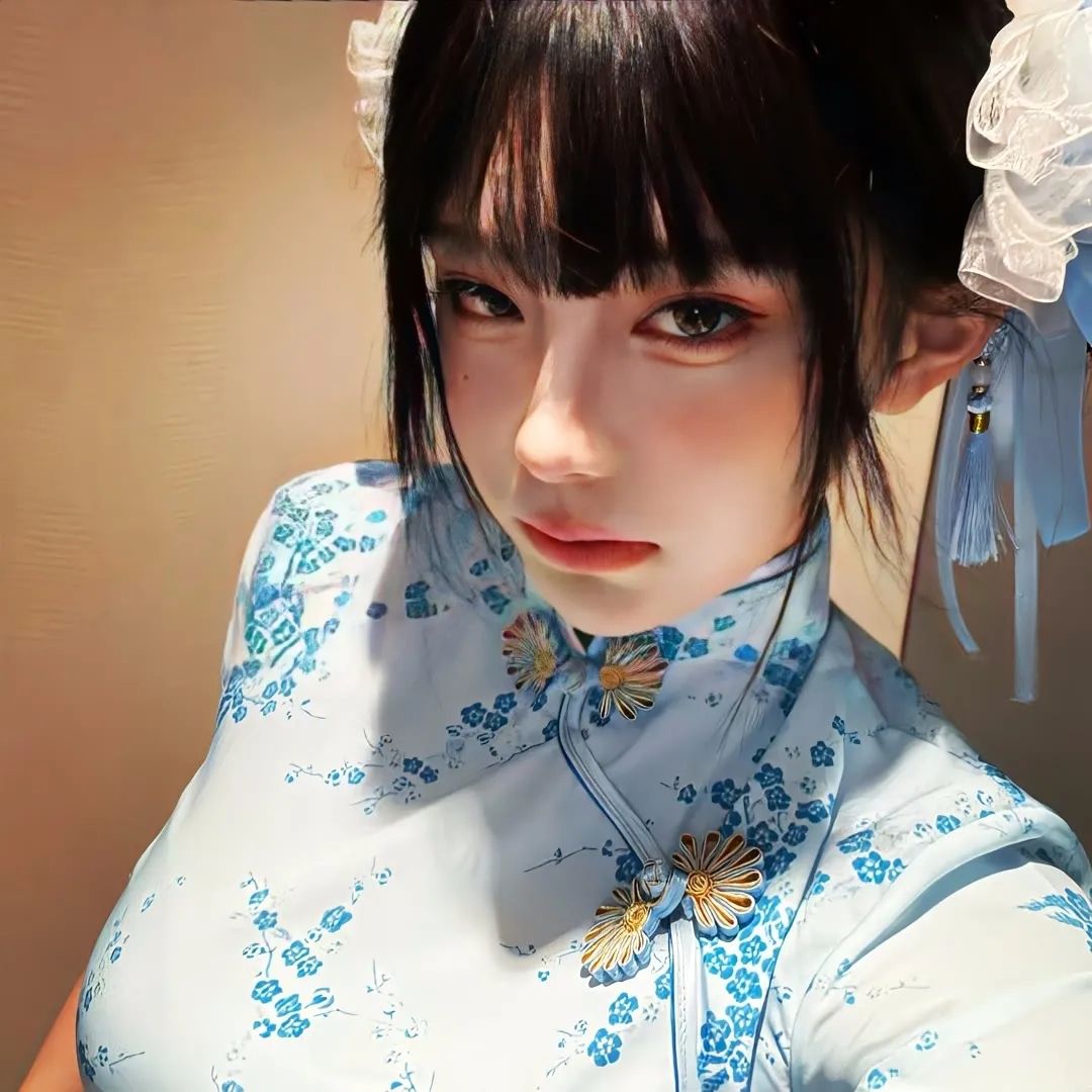 美女头像图片真人_美女高雅造型