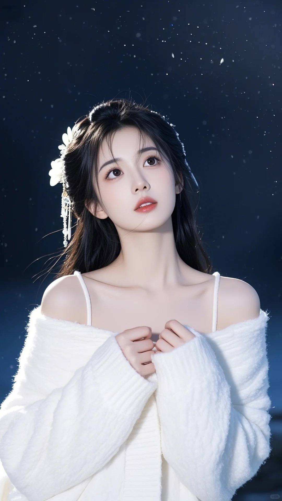 唯美实景电脑桌面分区壁纸_美女头像甜美