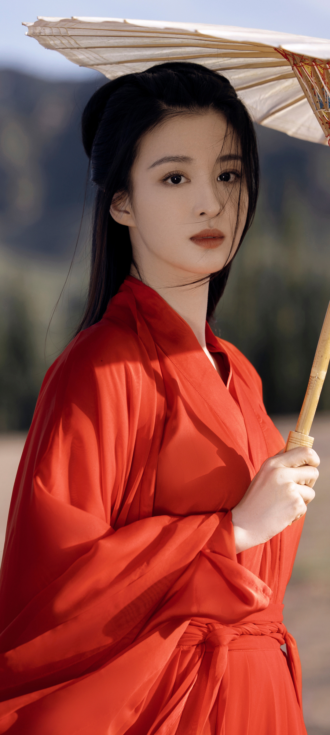 美女壁纸背景素材_美女高雅造型