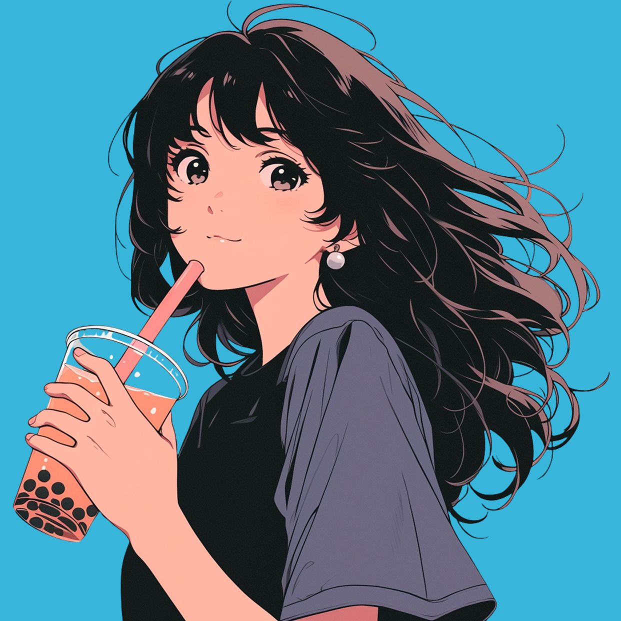 动漫二次元微信头像_美女头像真人甜美