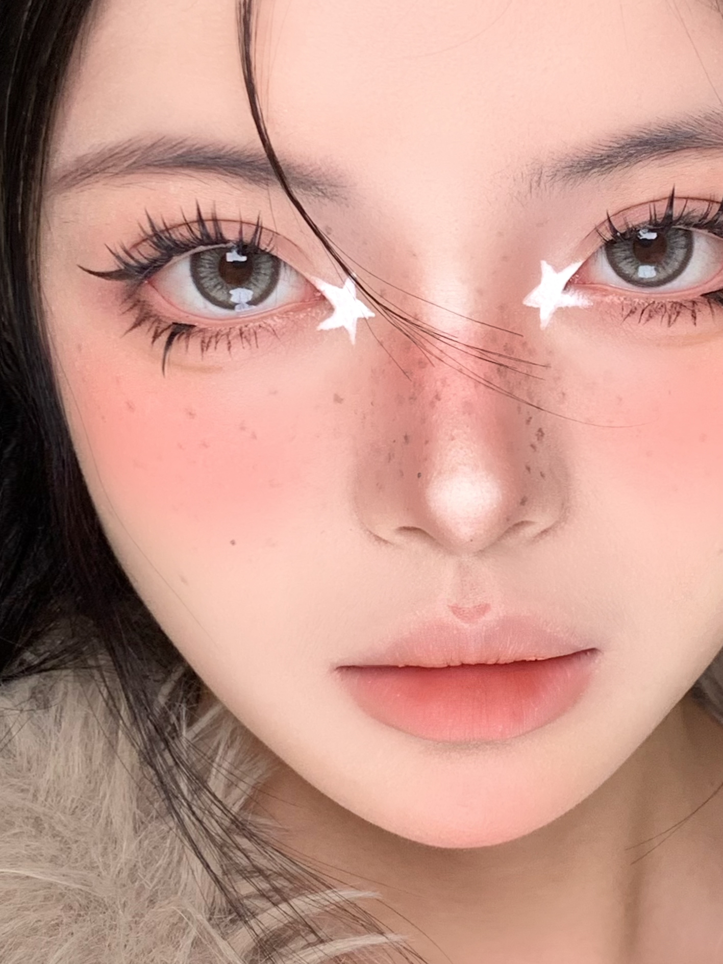 雪中_美女头像甜美