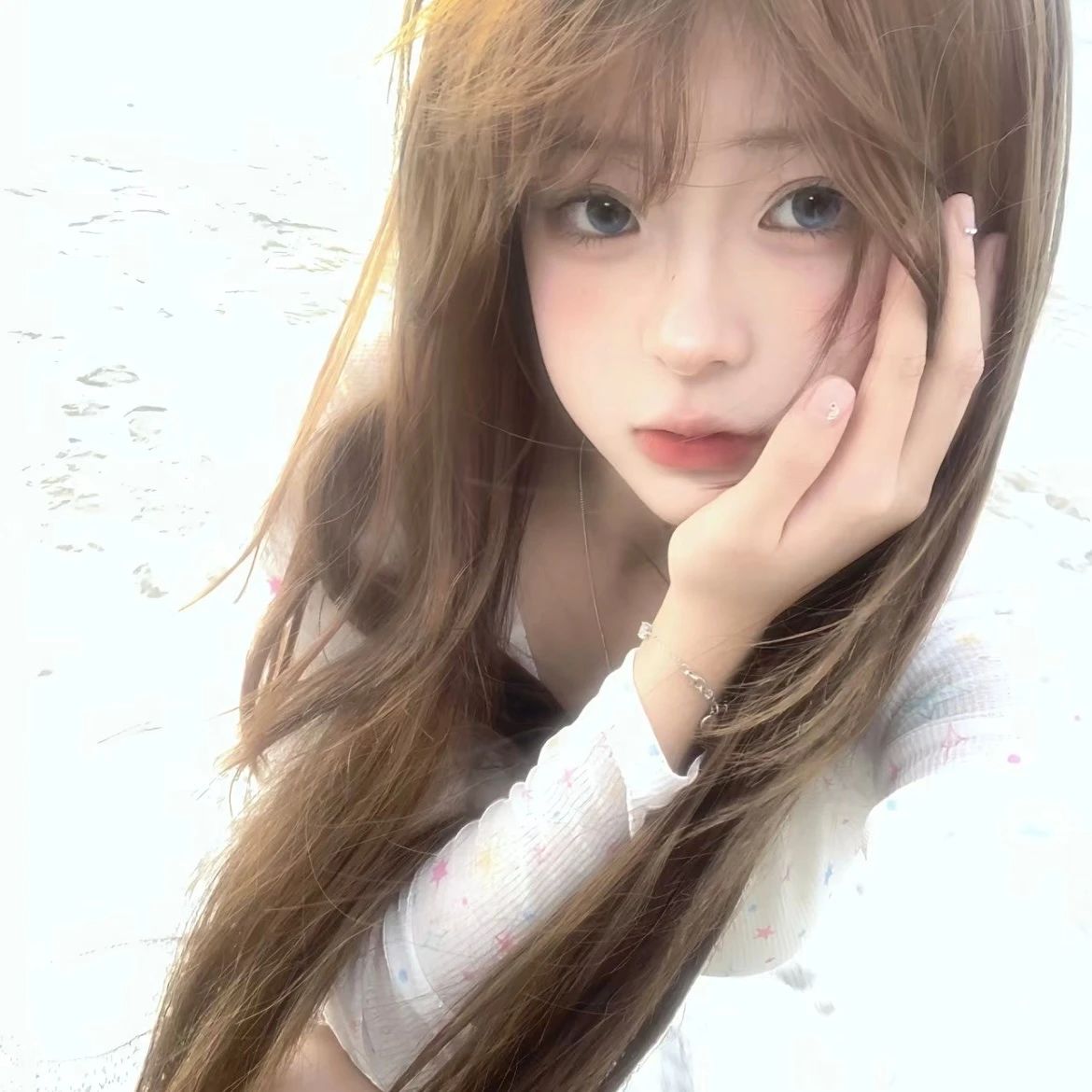美女头像甜美_美女照片侧脸好看头像