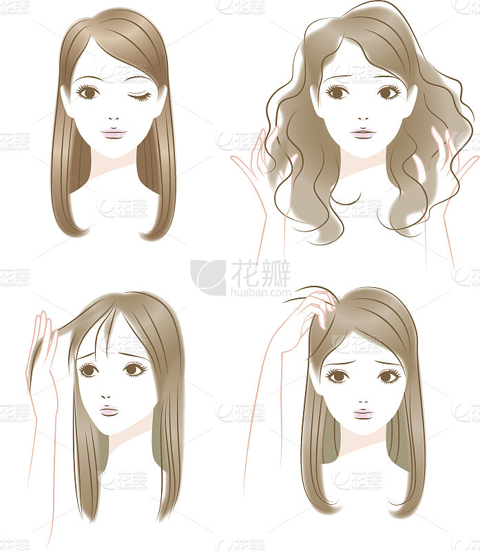 手绘儿童元素_美女照片游泳卡通