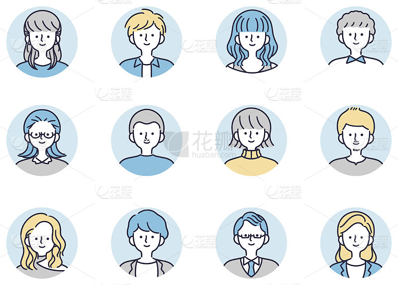 手绘情侣微信分区双屏聊天背景图_美女高雅造型