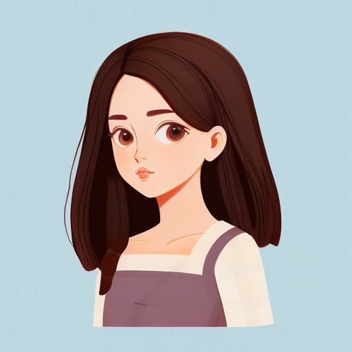 手绘时尚穿搭女性人物插画_美女图片微信头像背影唯美