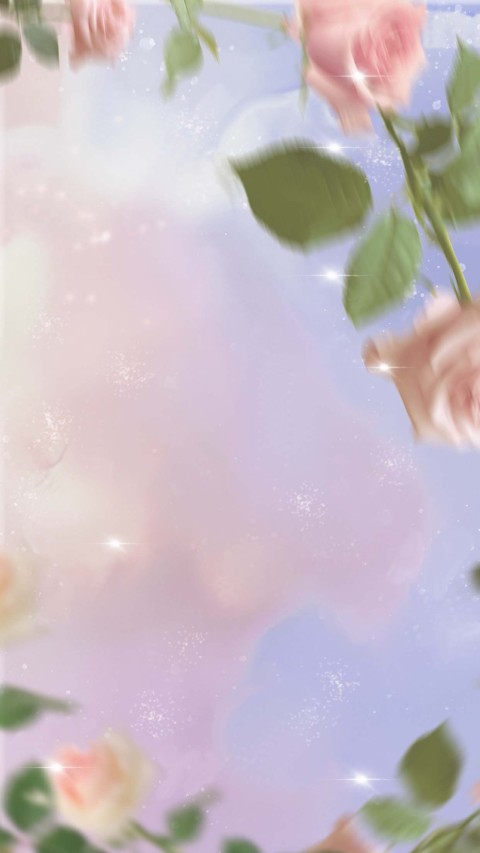 三八妇女节梦幻光感花丛背景_美女图片微信头像