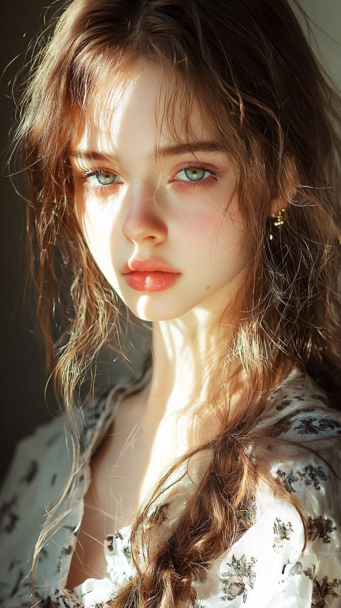 唯美女生头像真人_美女照片真实