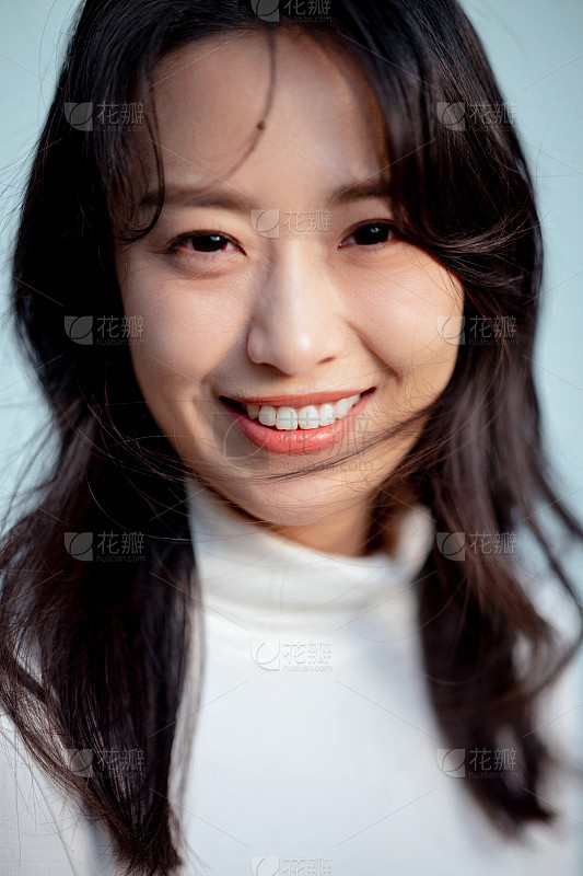 商业扁平风人物挡脸贴纸_美女时尚街拍