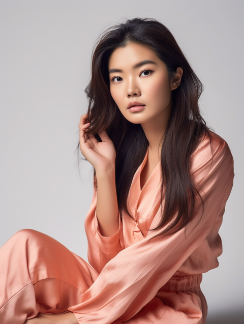 办公室美女黑色裙子电脑壁纸_美女头像图片