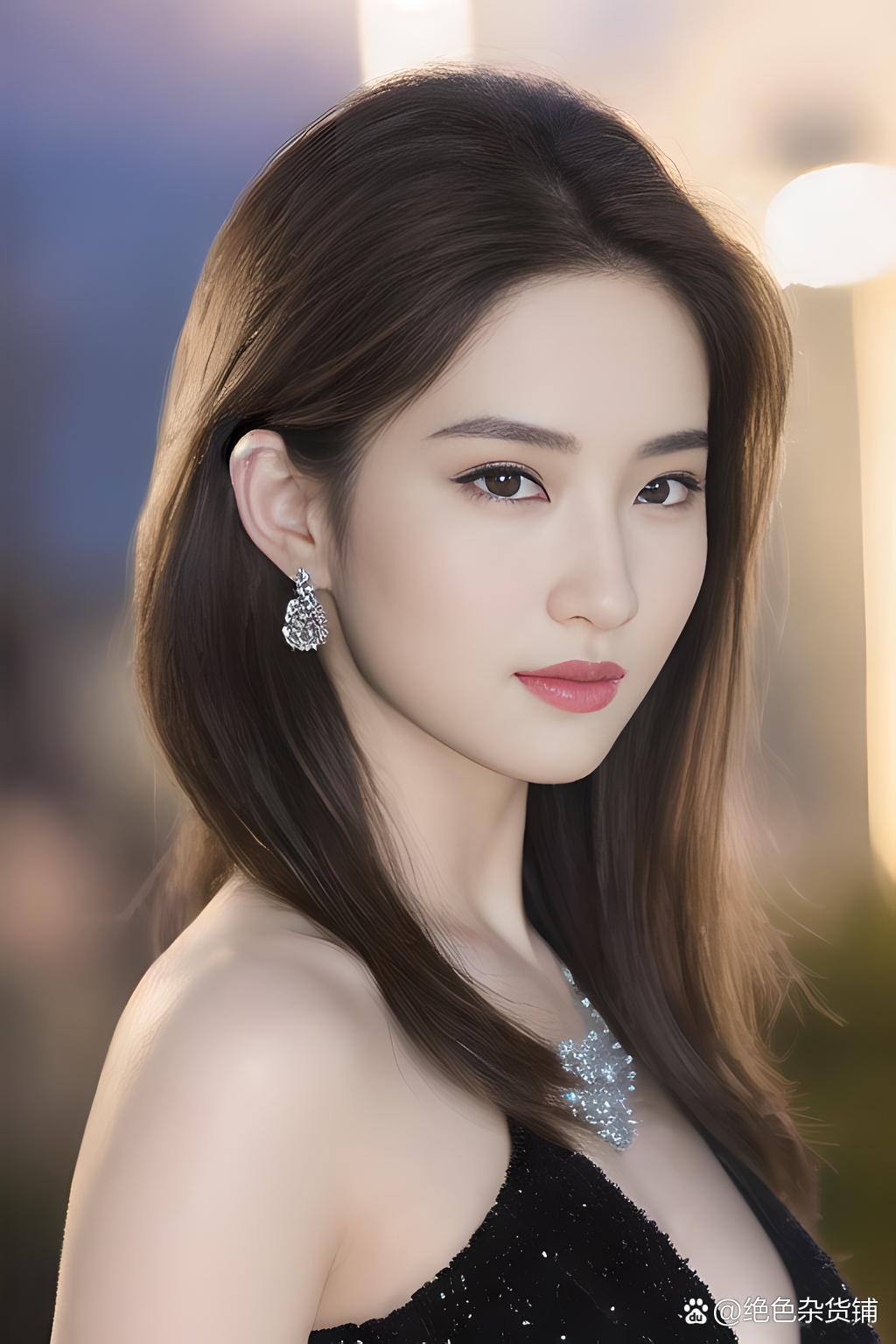陈都灵新中式旗袍孔雀妆_美女壁纸桌面免费