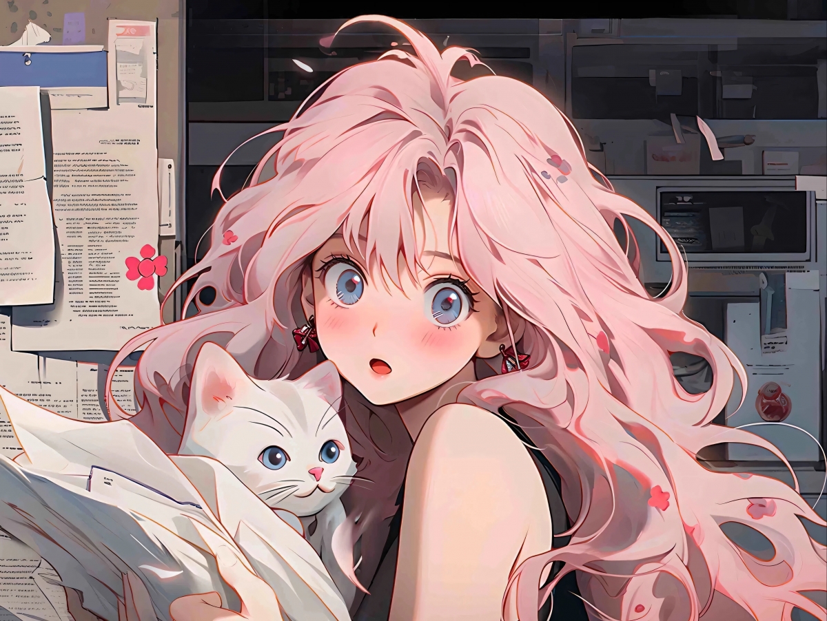 二二次元少女动漫壁纸_美女自拍